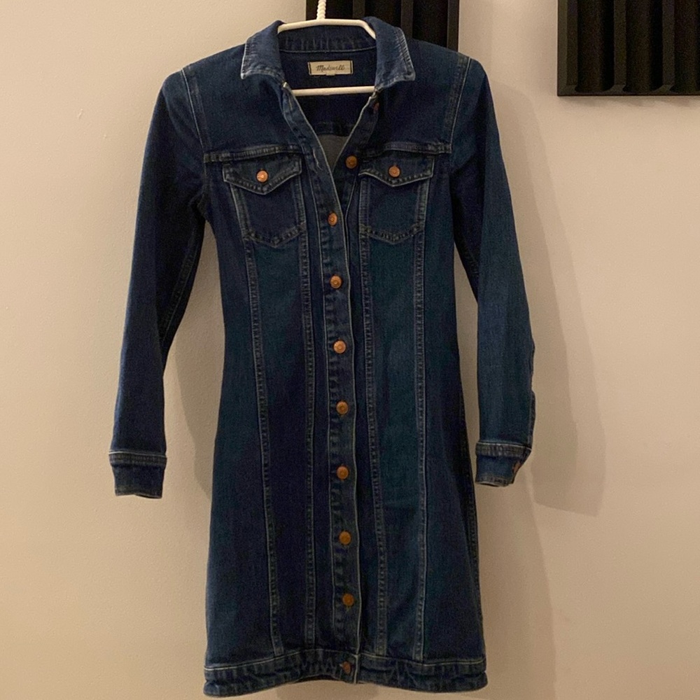 Madewell Denim Button-Front Dress